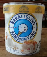 gelato alla ricotta con variegatura al miele
