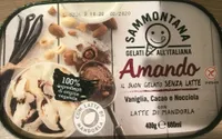 Gelato alla vaniglia variegato al cacao e nocciola