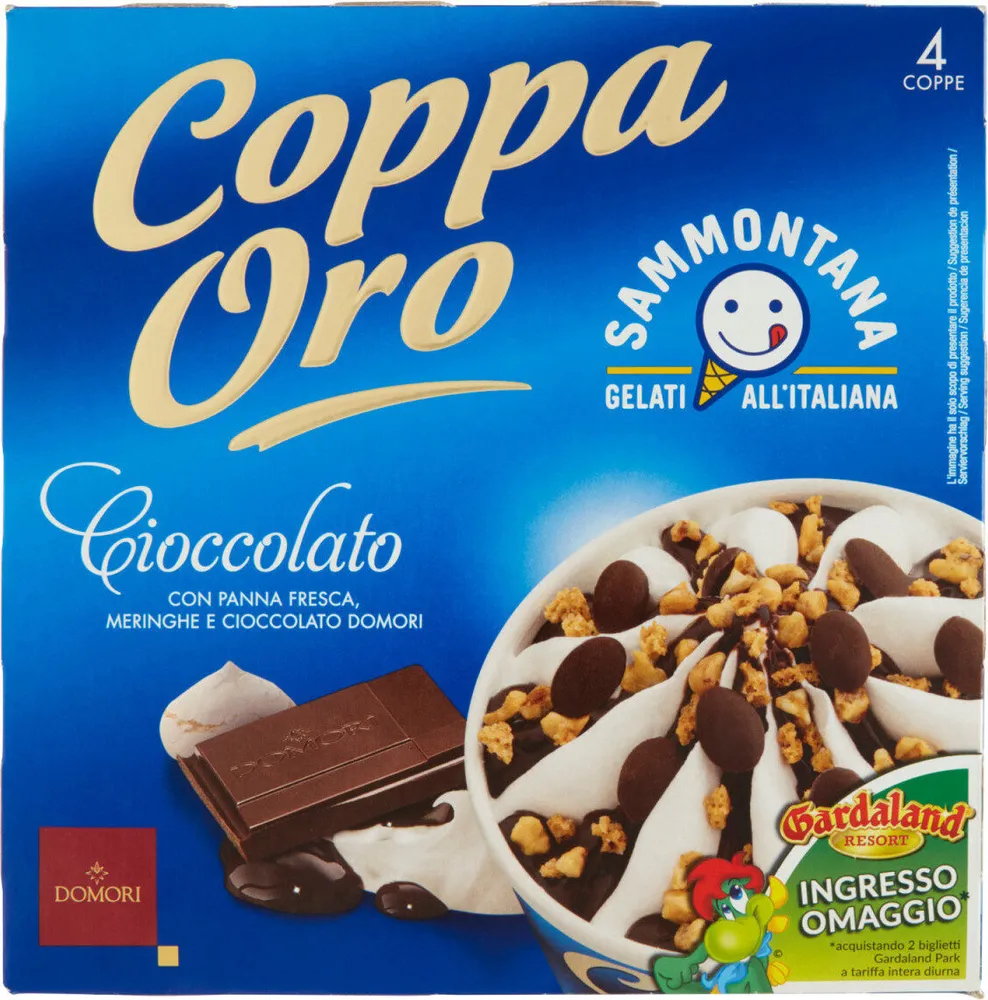 Coppa oro cioccolato