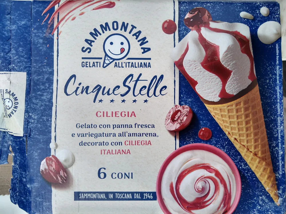 Cinque stelle ciliegia