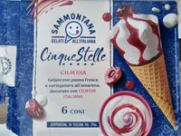 Cinque stelle ciliegia