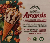 Amando 4 coni gelato alla vaniglia variegati al cacao e nocciola