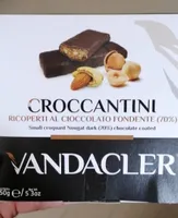 Croccantini ricoperti di cioccolato fondente al 70%