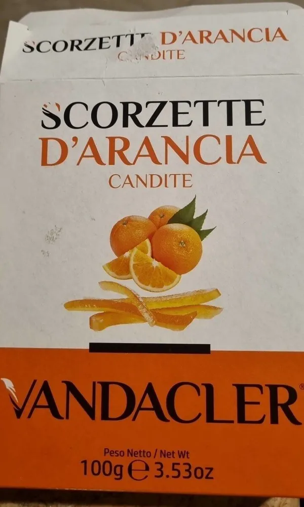 Scorzette d'arancia  candite