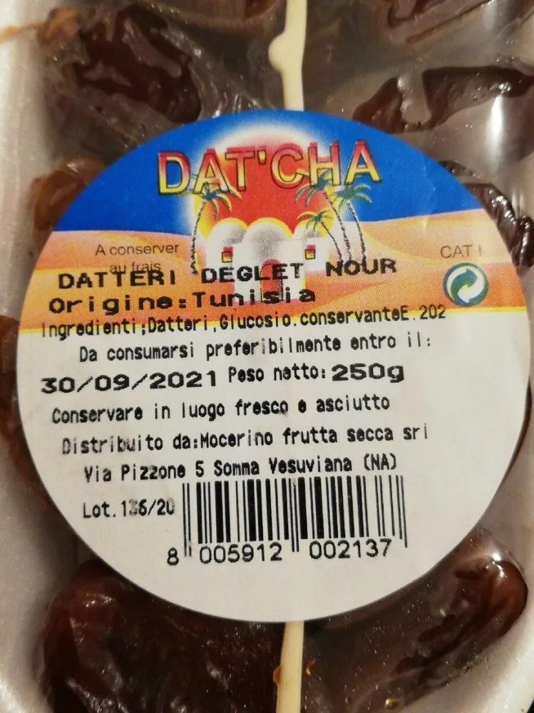 Datteri Deglet Nour Tunisia