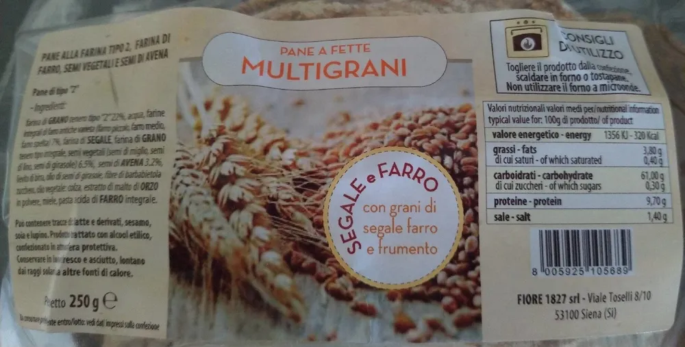 Pane a fette Multigrani