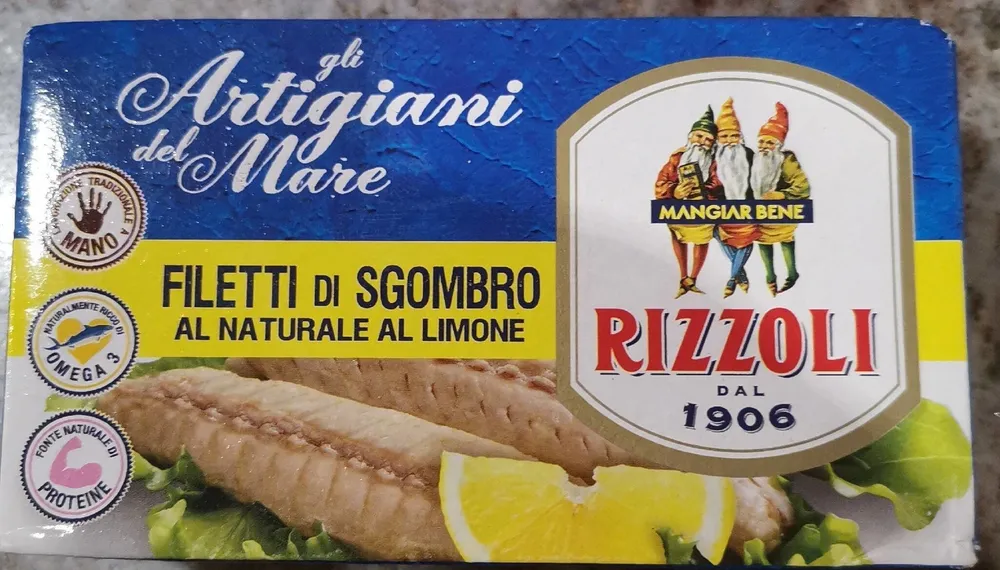 Filetti di sgombro al naturale al limone
