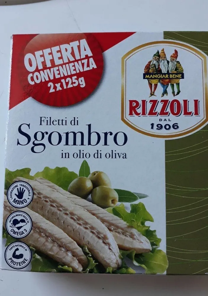 Filetti di sgombro in olio d'oliva