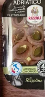 Filetti di alici arrotolate con cappero