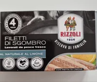Filetti di sgombro al naturale al limone