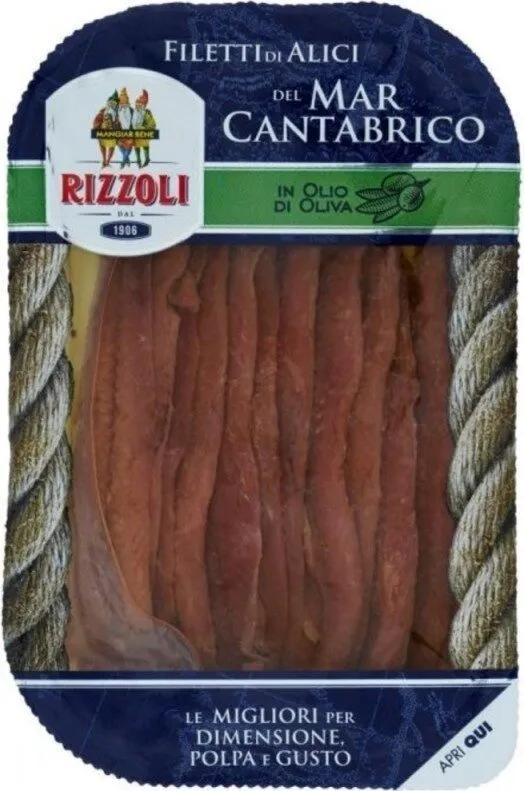Filetti di alici del ma cantabrico in olio di oliva