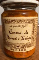 Crema di peperoni e tartufo