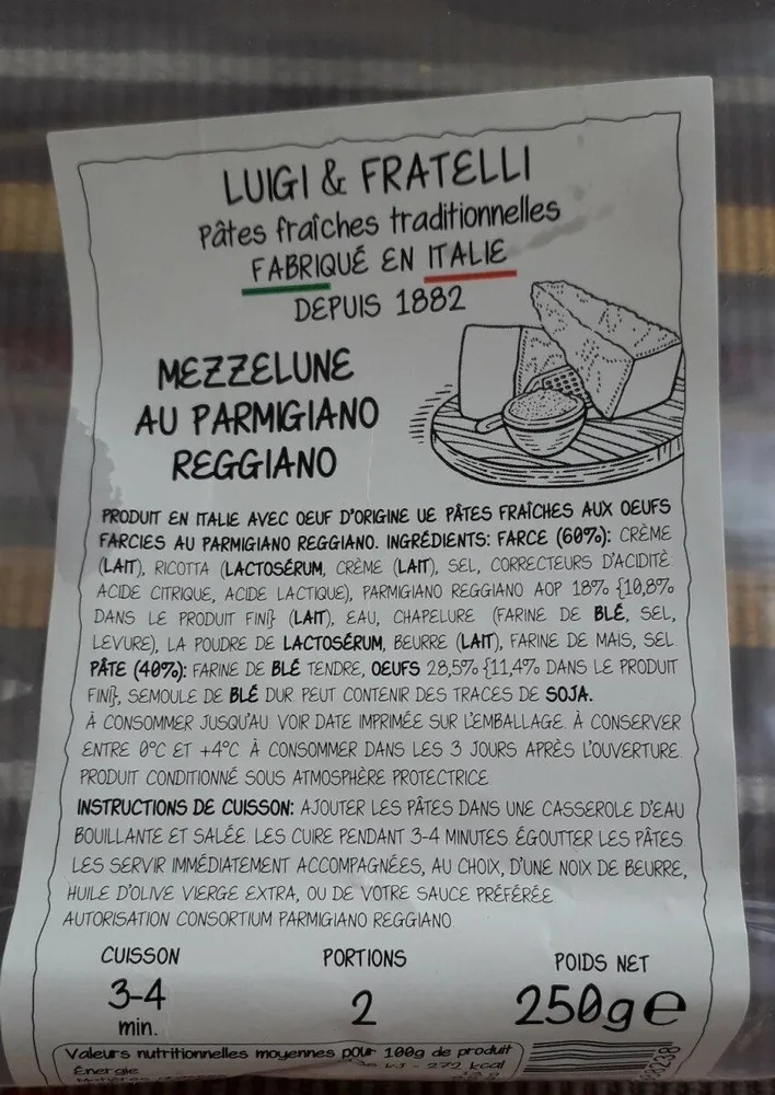 Luigi & fratelli mez parmigiano reggiano 250gx6
