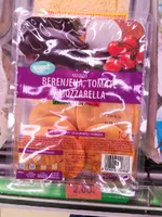 Tortellini berenjena mozzarella tomate