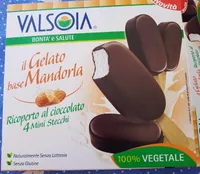 Il Gelato base Mandorla Ricoperto al cioccolato 4 Mini Stecchi
