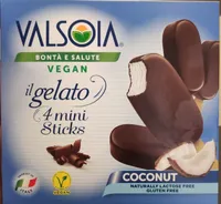 il gelato 4 mini Sticks (Coconut) (Vegan)