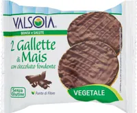 Gallette di mais con cioccolato fondente