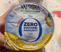 yogurt valsoia zero zuccheri gusto ananas