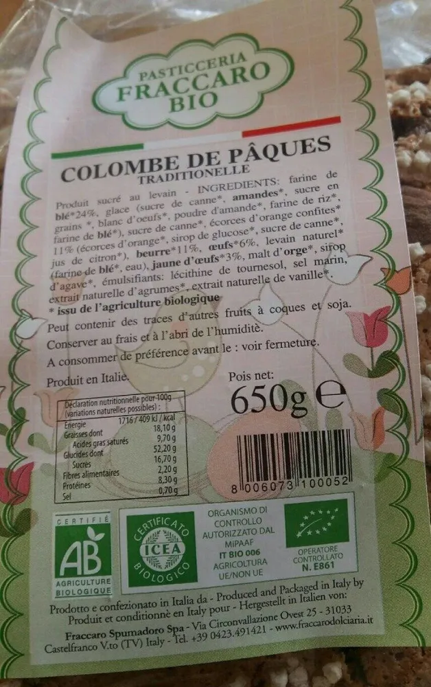 Colombe de paques