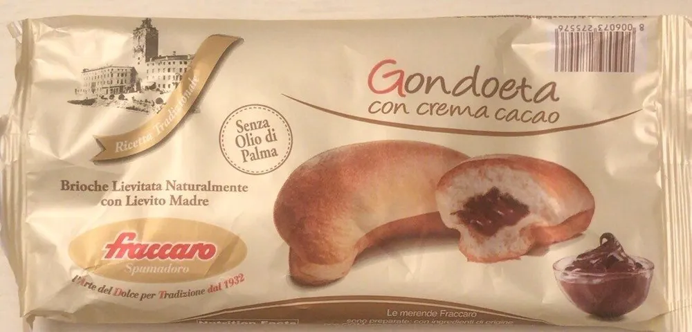 Gondoeta con crema cacao