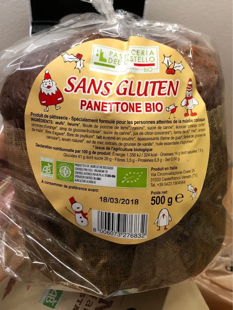 Panettone Bio sans gluten