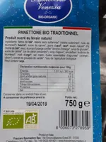 Panetone bio traditionnel