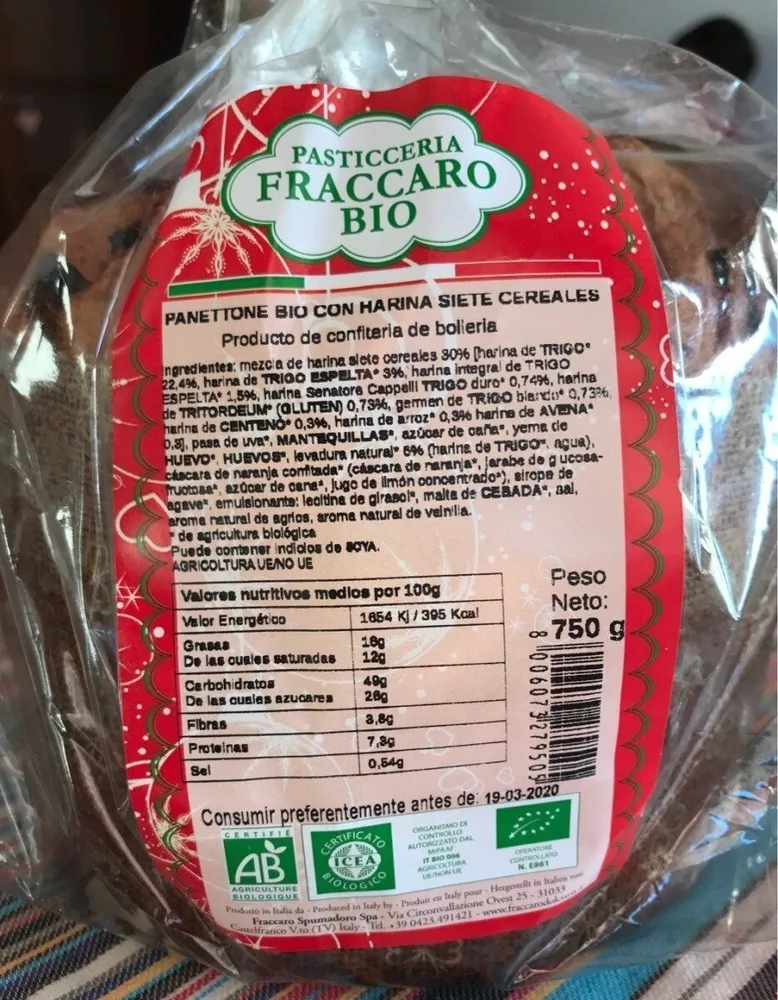Panettone Bio 7 cereales