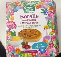 Rotelle con crema e mirtilli