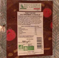 Panettone bio avec gingembre et chocolat