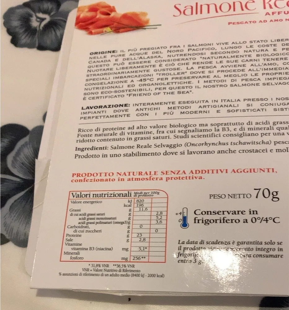 Salmone reale selvaggio