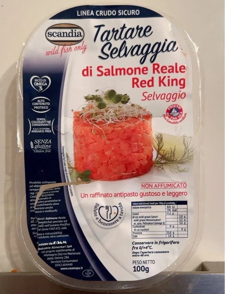 Tartare Selvaggia di Salmone Reale Red King