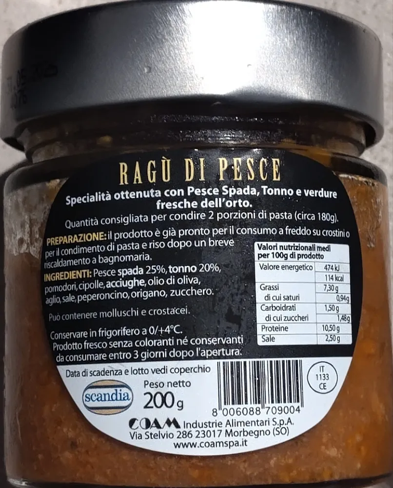 Ragù di pesce