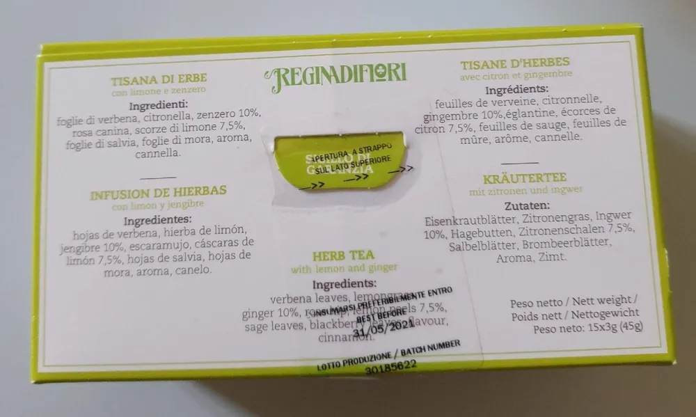 Tisana zenzero e limone
