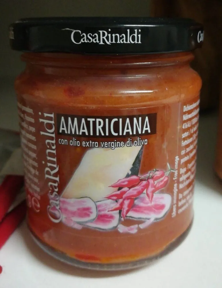 Amatriciana con olio extra Virgine di oliva