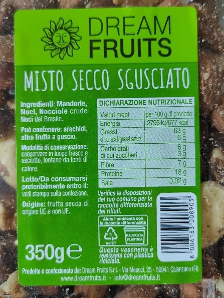 Misto secco sgusciato