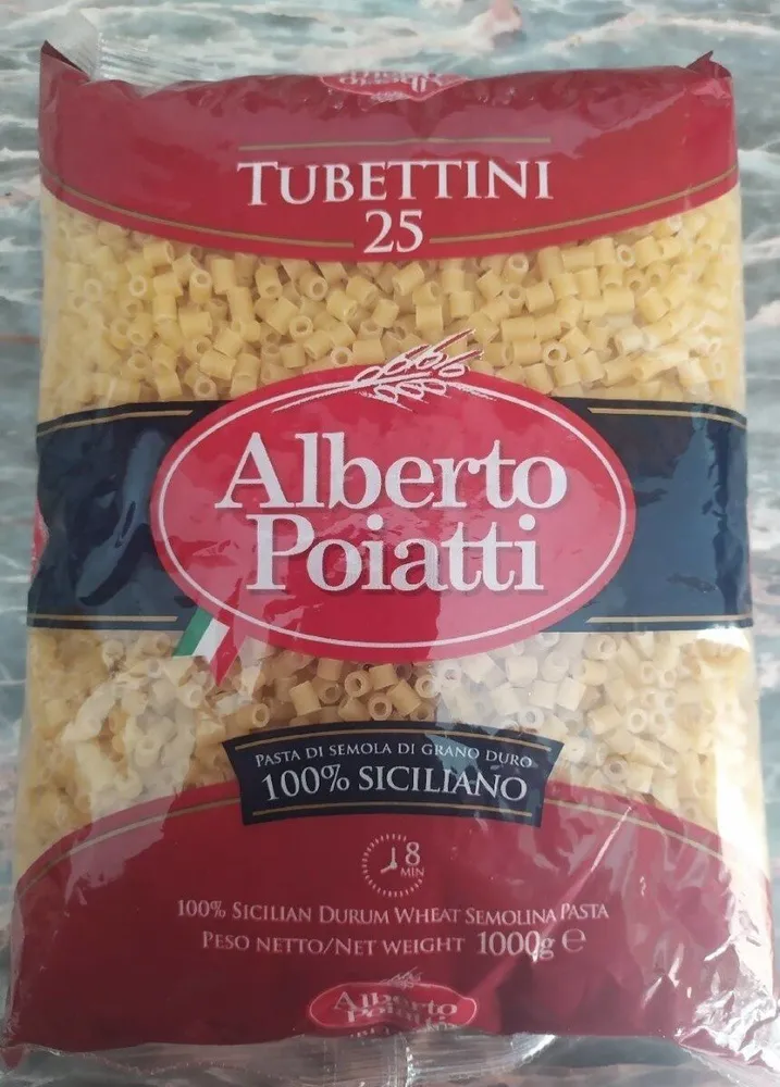 Tubettini pasta di semola di grano duro