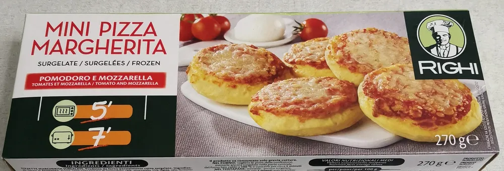 Mini pizza margharita