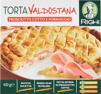 Torta valdostana prosciutto cotto e formaggio