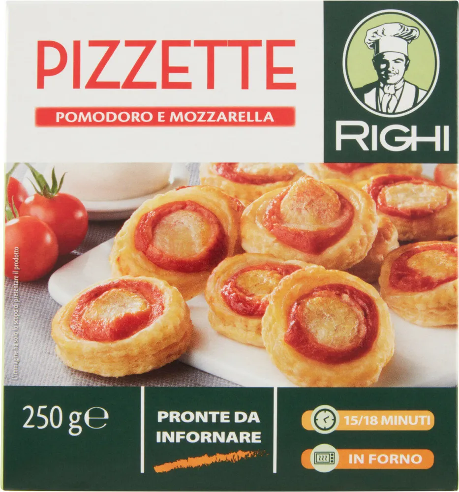 Pizzette pomodoro e mozzarella