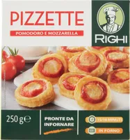 Pizzette pomodoro e mozzarella