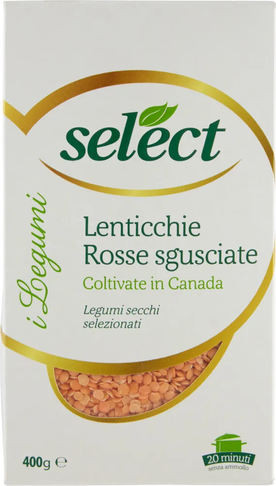 I legumi lenticchie rosse sgusciate
