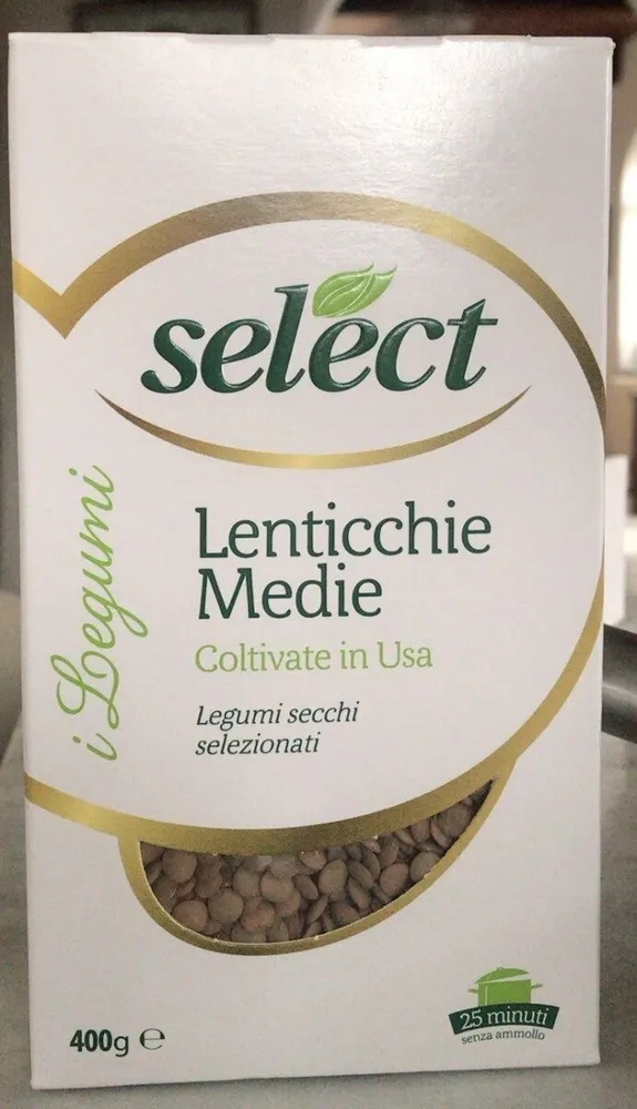 I legumi lenticchie medie