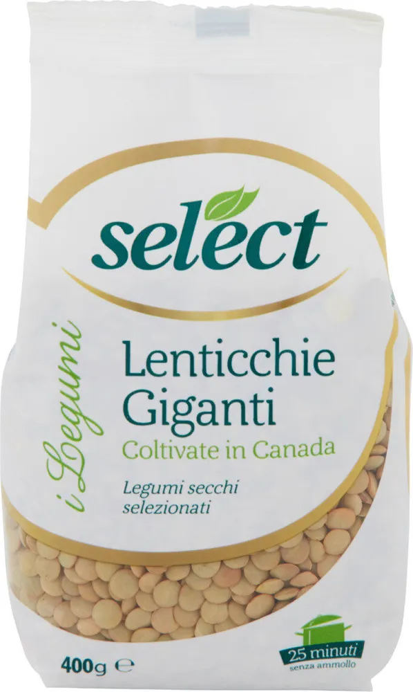 I legumi lenticchie giganti