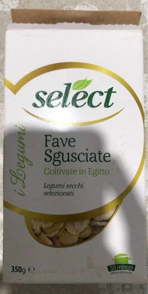 Fave sgusciate coltivate in egitto