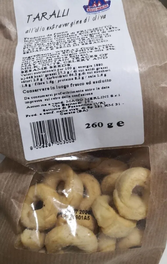 Taralli all'olio extravergine di oliva