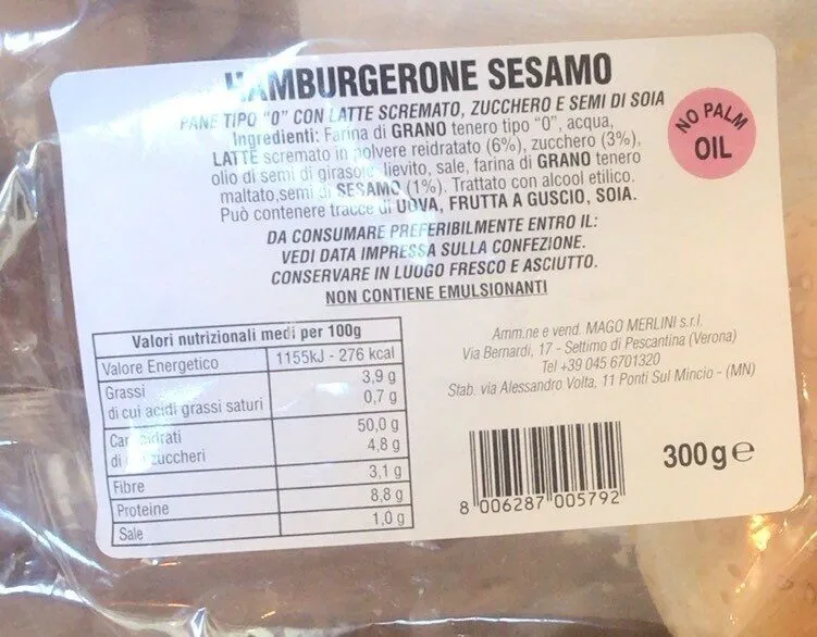 Hamburgerone di sesamo