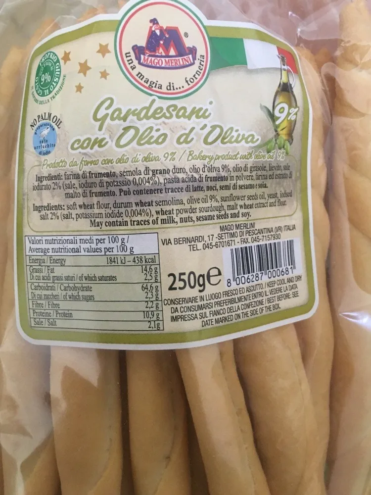 Gressin à l'huile d'olive