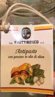 Antipasto con porcino in plio d’oliva