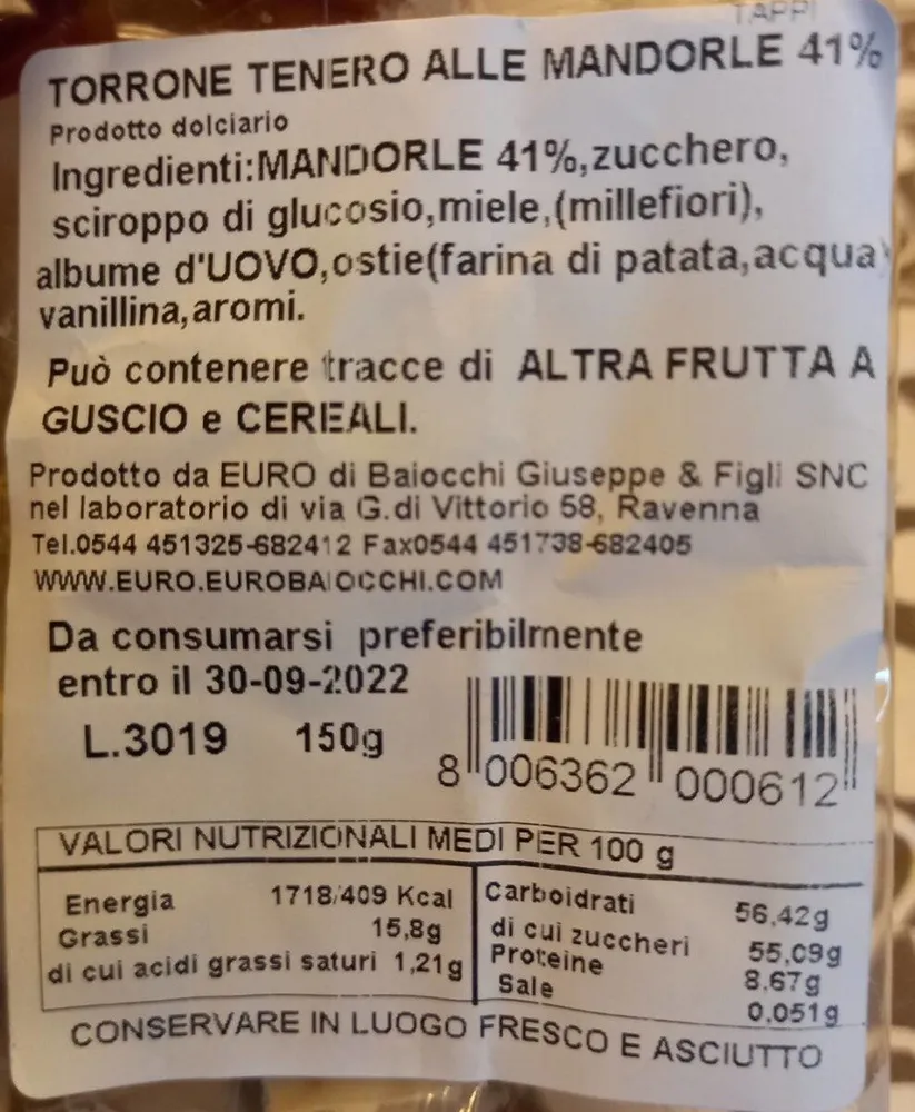 Torrone baiocchi misto