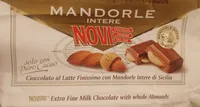 Cioccolato al latte finissimo con mandorle intere di Sicilia